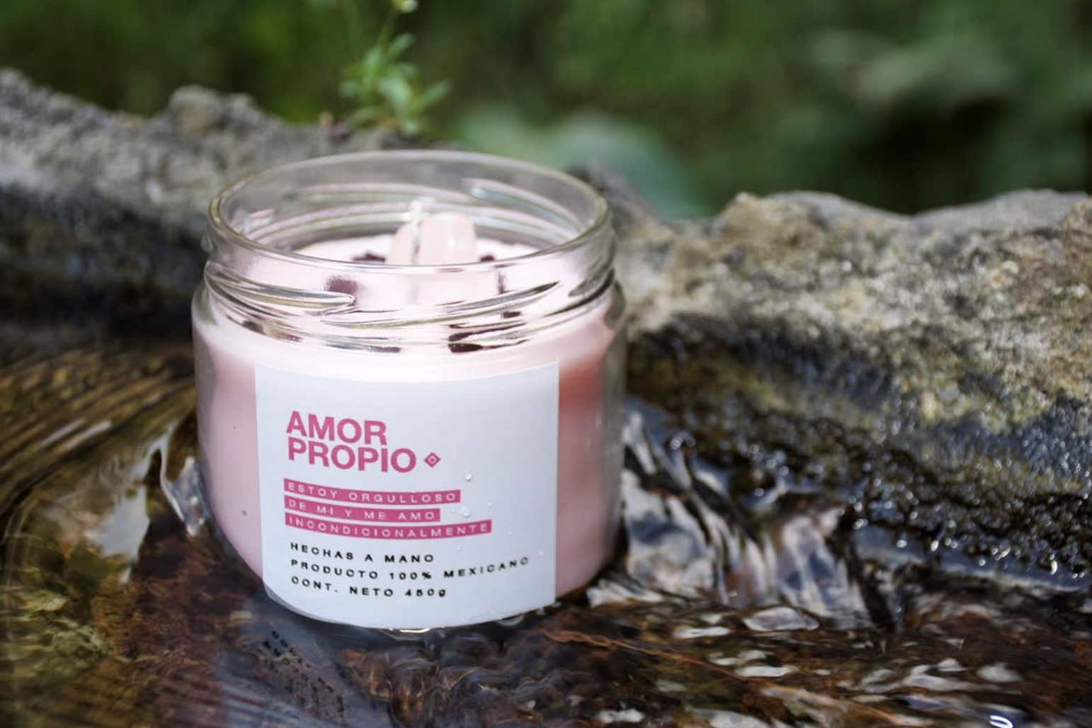 Candle with Intention Amor Propio