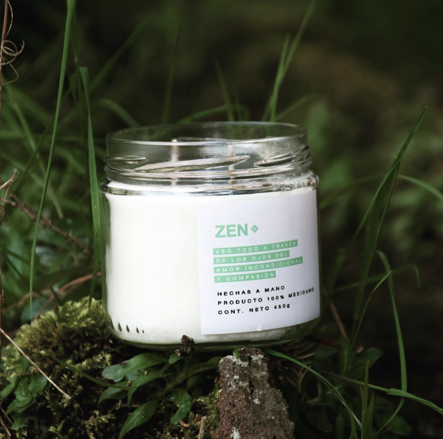 Candle with Intention Zen
